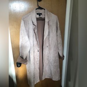 Pink trench coat